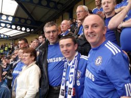 Club members at Stamford Bridge